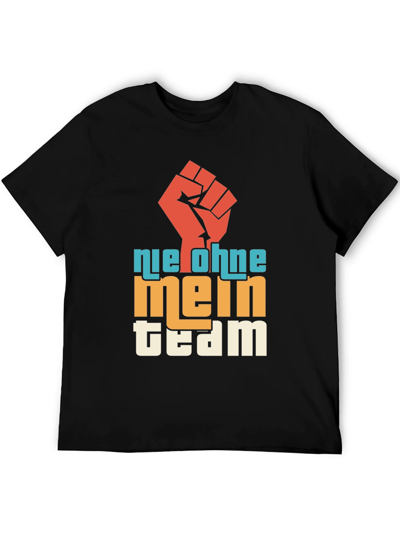 Nie Ohne Mein Team Graphic Tee - Black