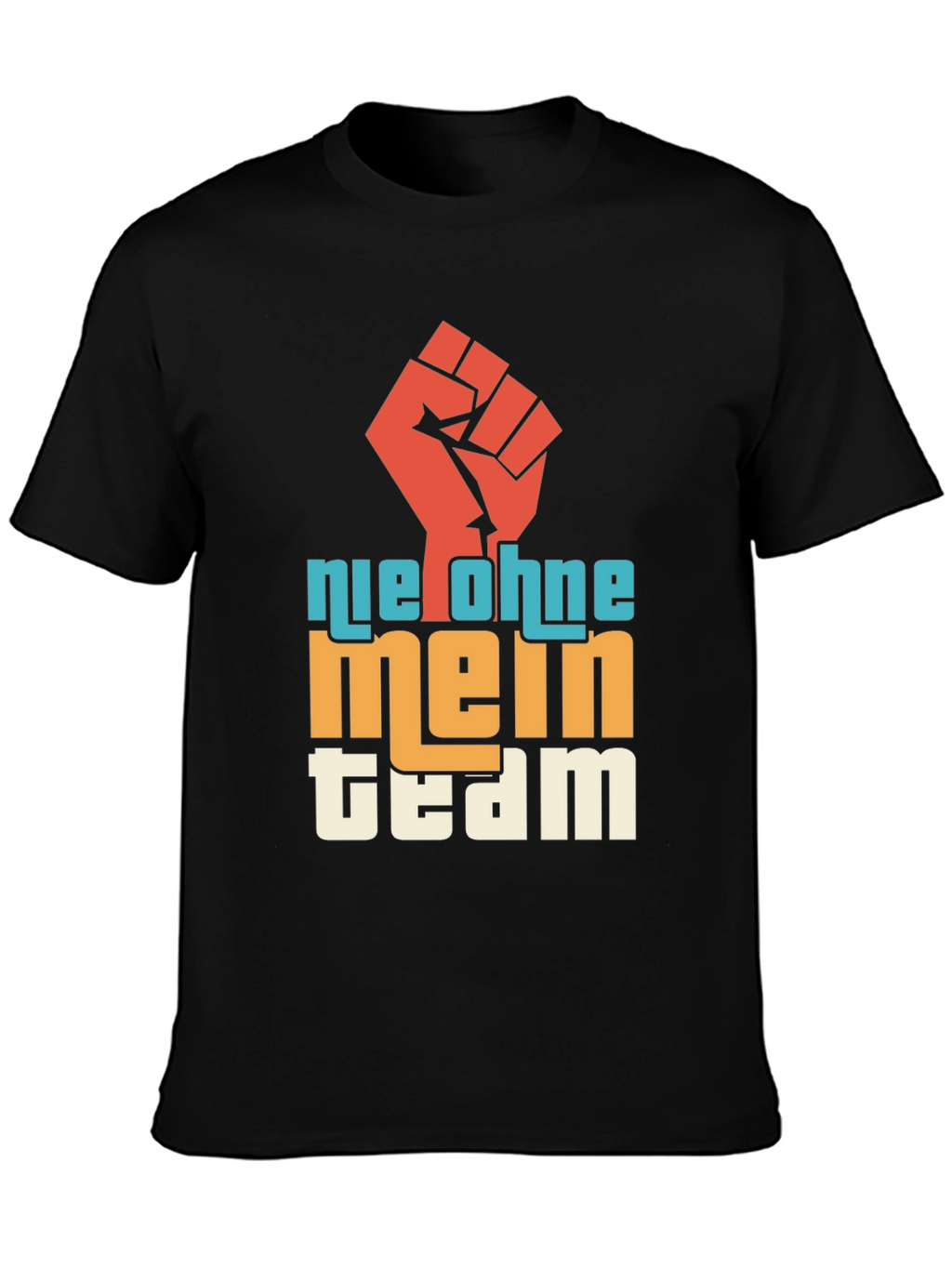 Nie Ohne Mein Team Graphic Tee - Black