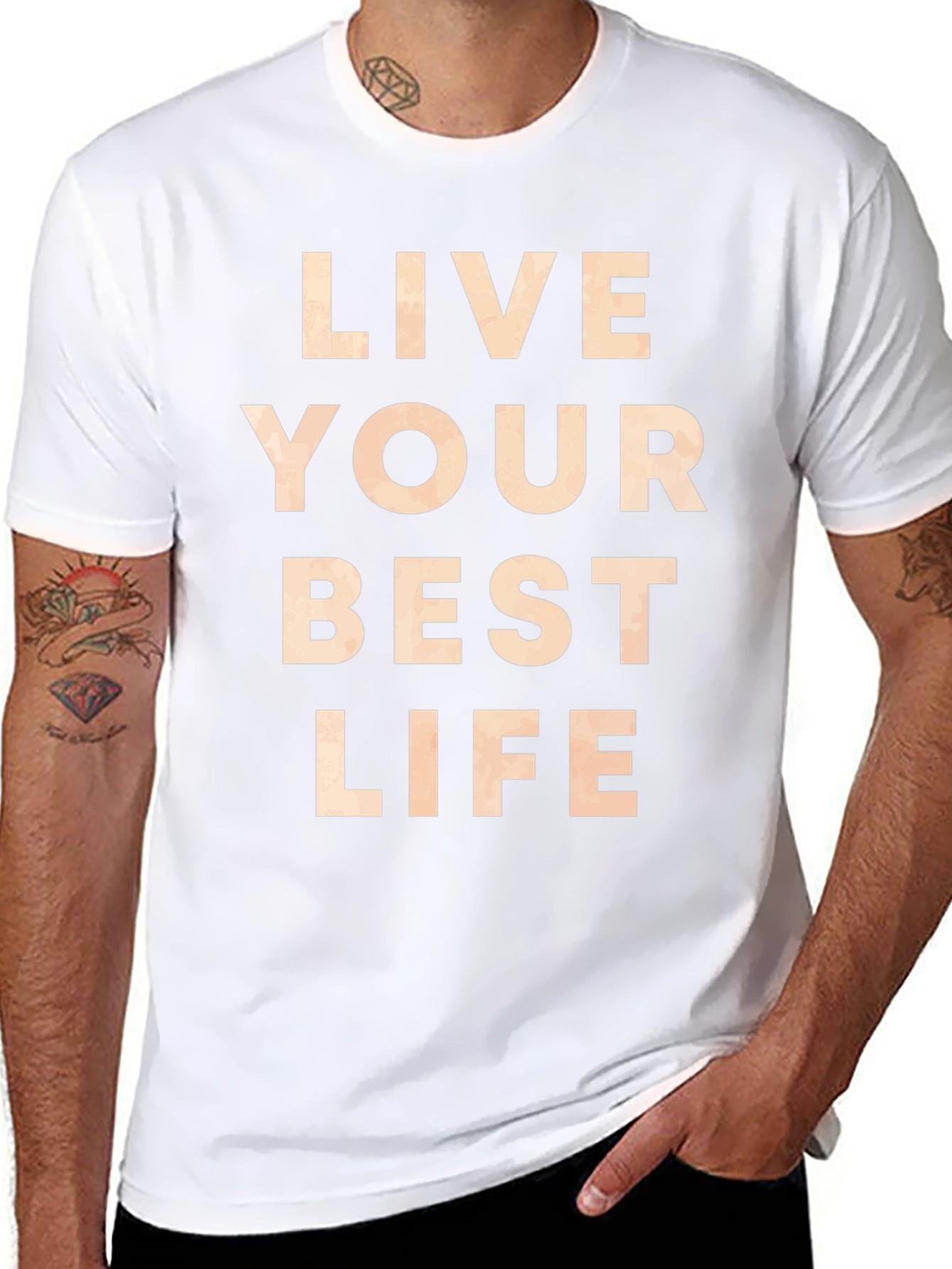 Live Your Best Life Black Graphic Tee