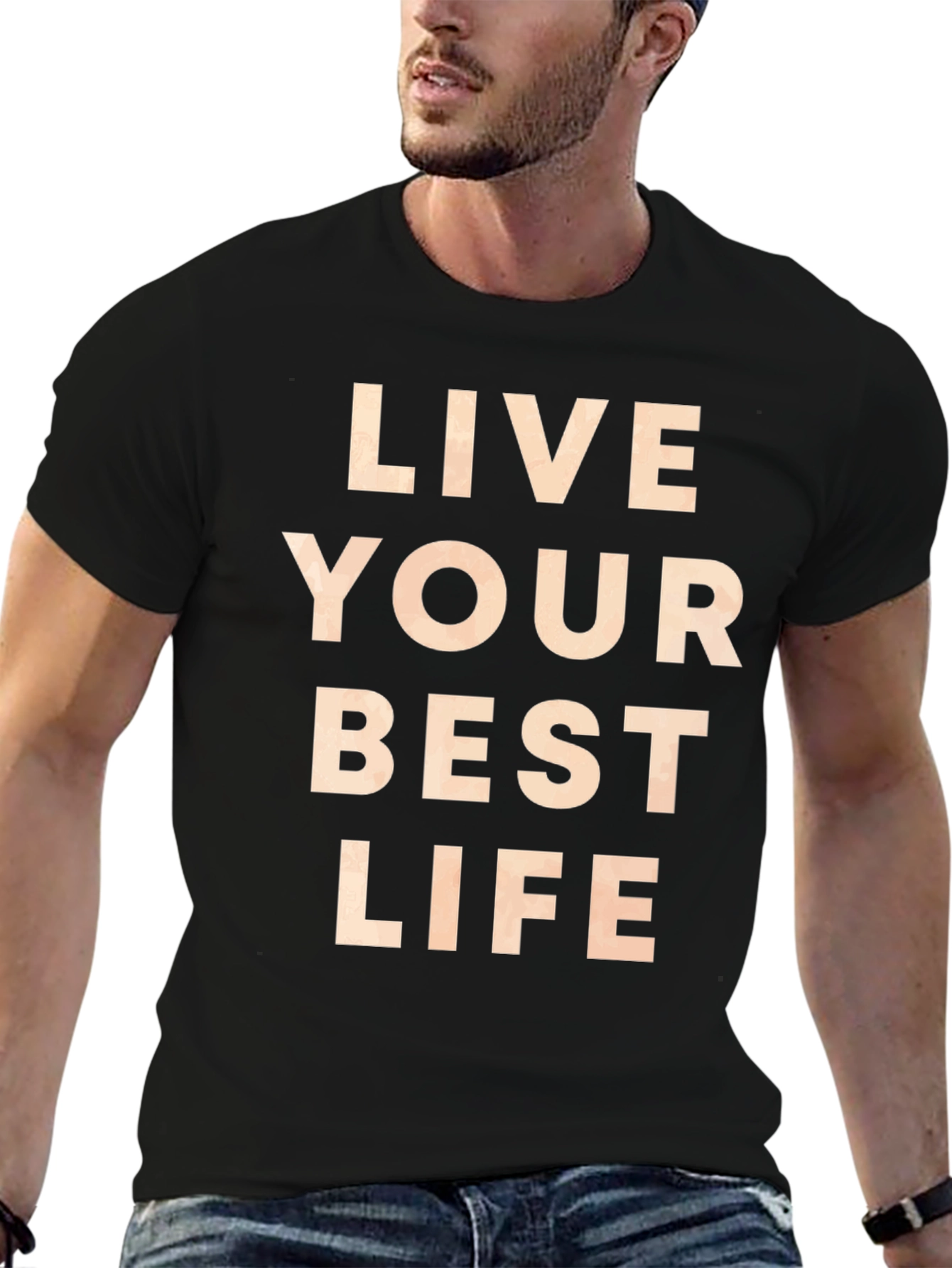 Live Your Best Life Black Graphic Tee