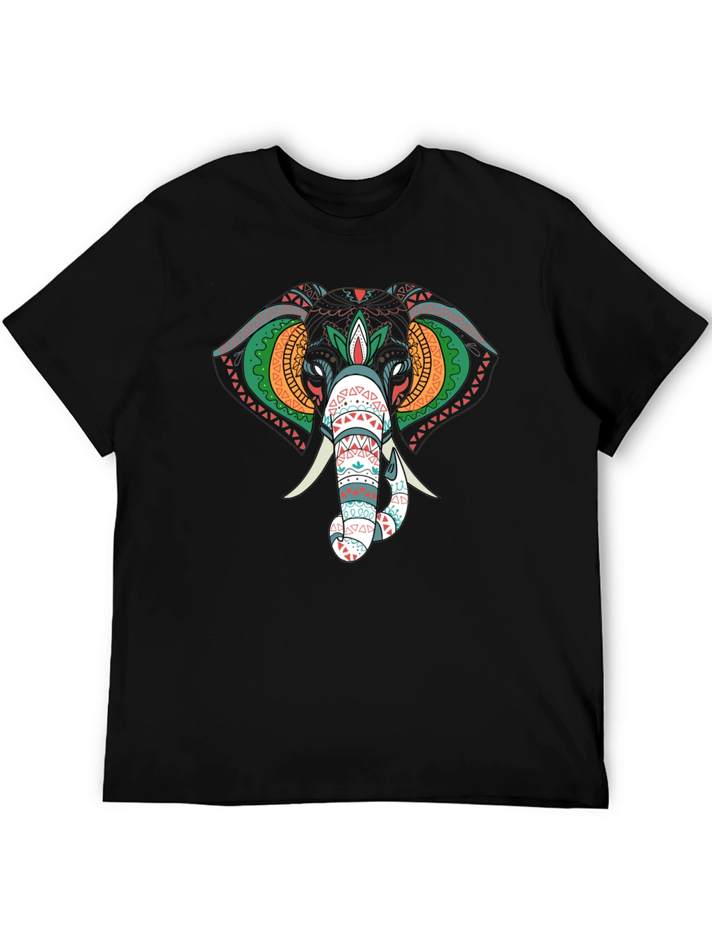 Elephant Graphic Black T-Shirt