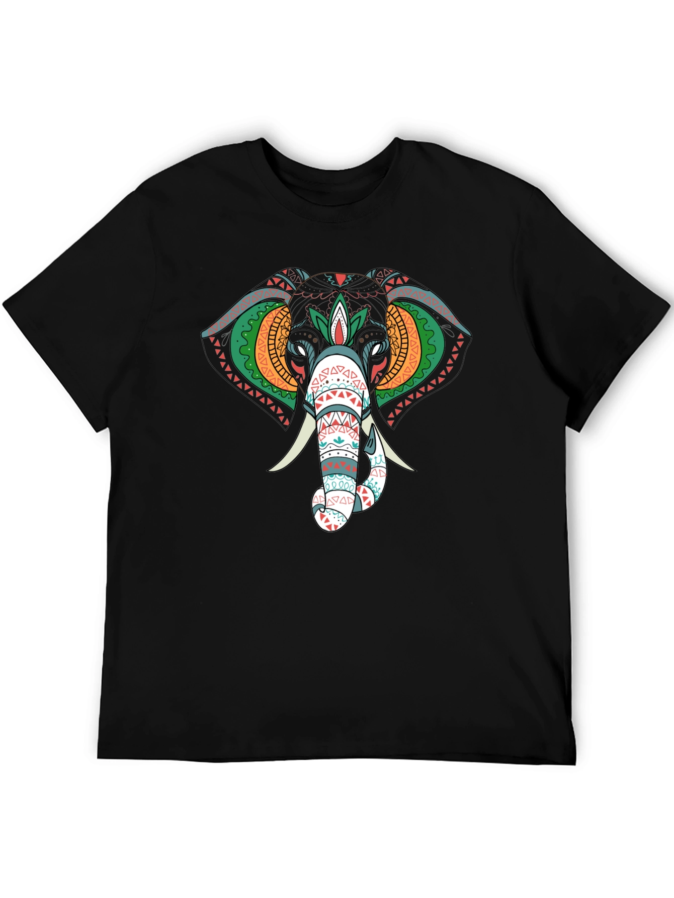 Elephant Graphic Black T-Shirt