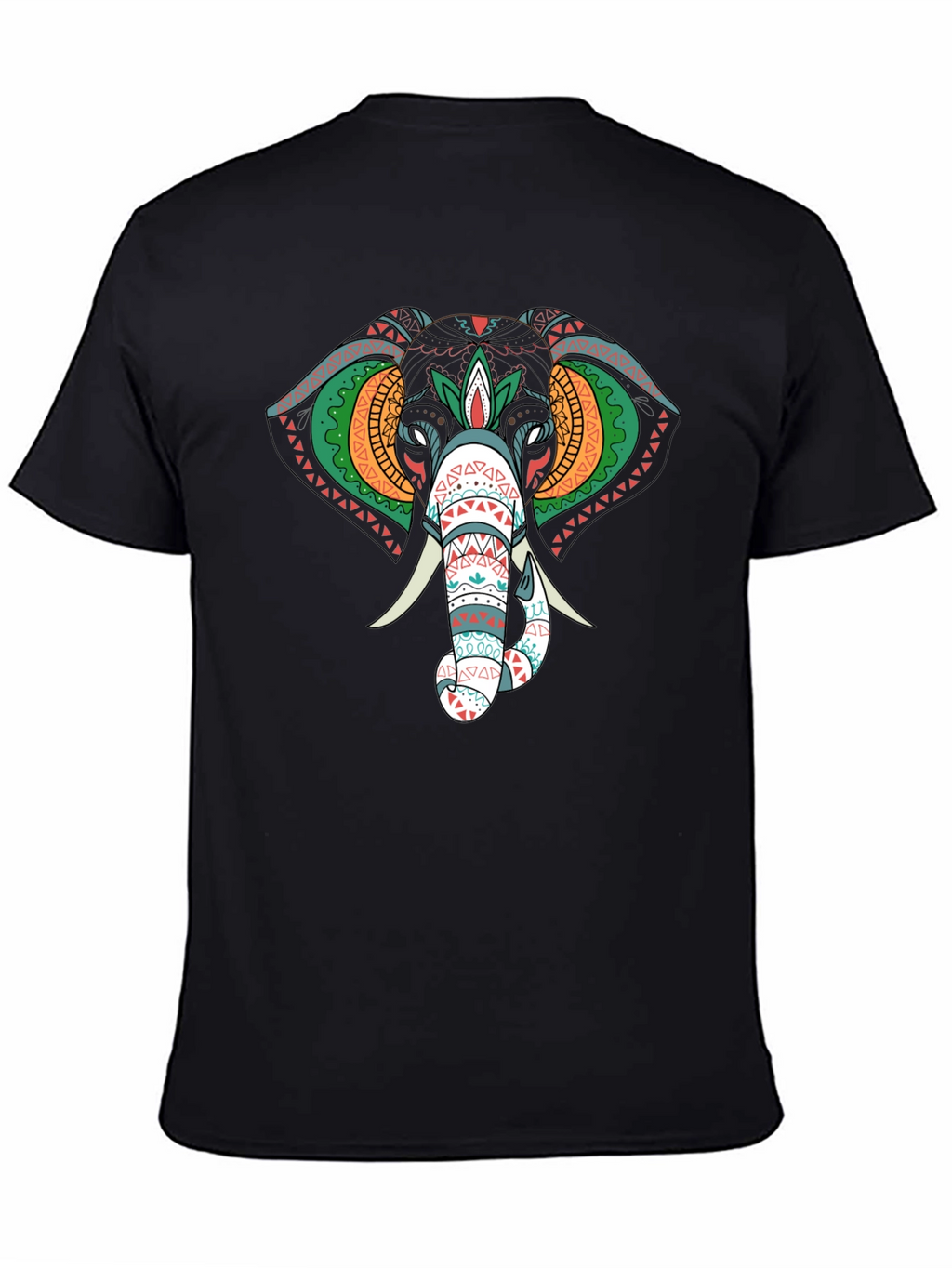 Elephant Graphic Black T-Shirt