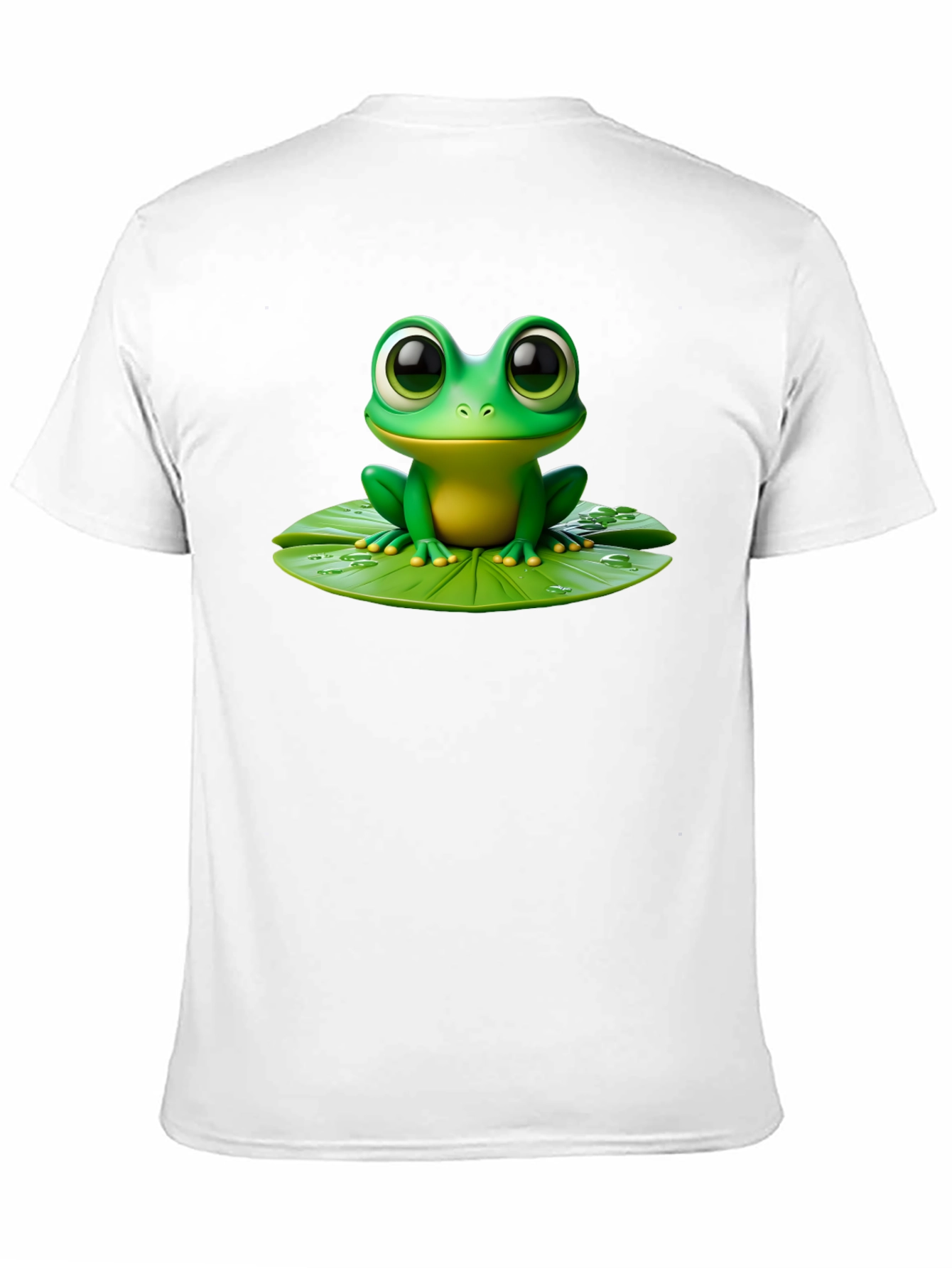 Frog on Lily Pad Graphic Tee - Black