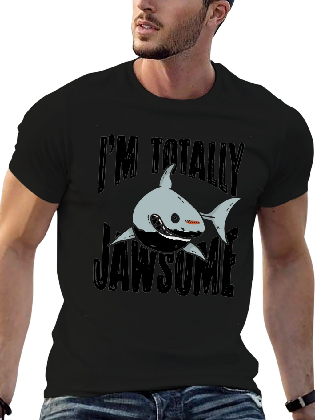 Jawsome Shark Graphic T-Shirt - Funny Shark Lover Tee