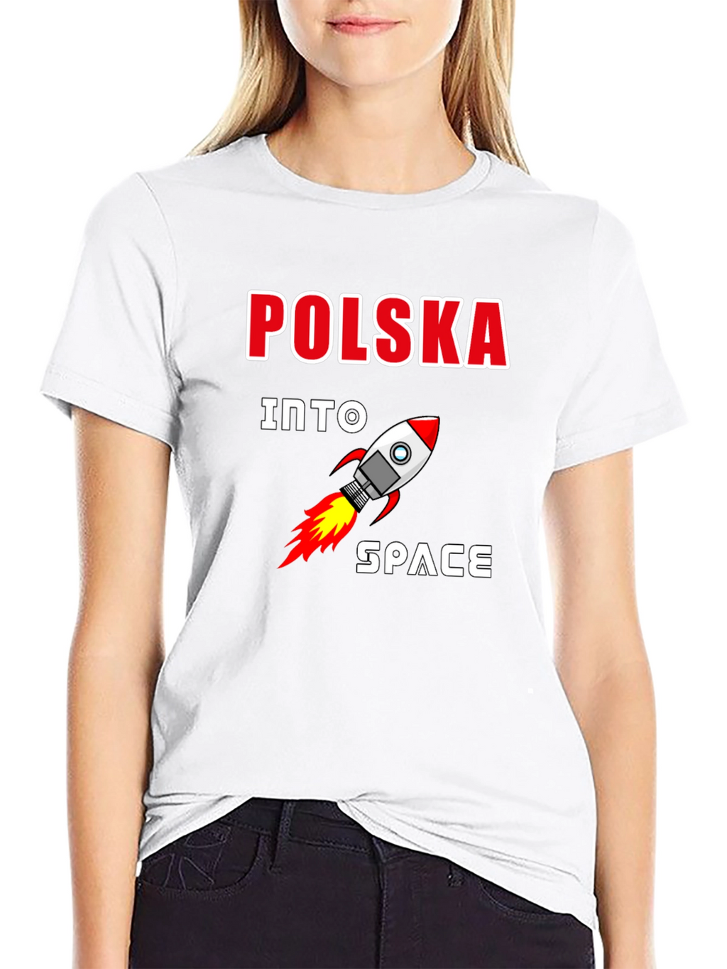 Polska Into Space Black T-Shirt