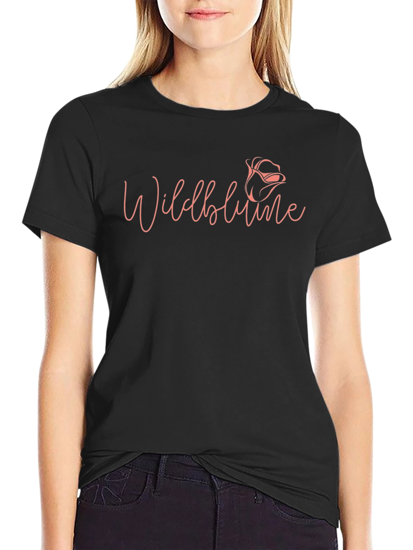 Wildblume Graphic Tee - Black