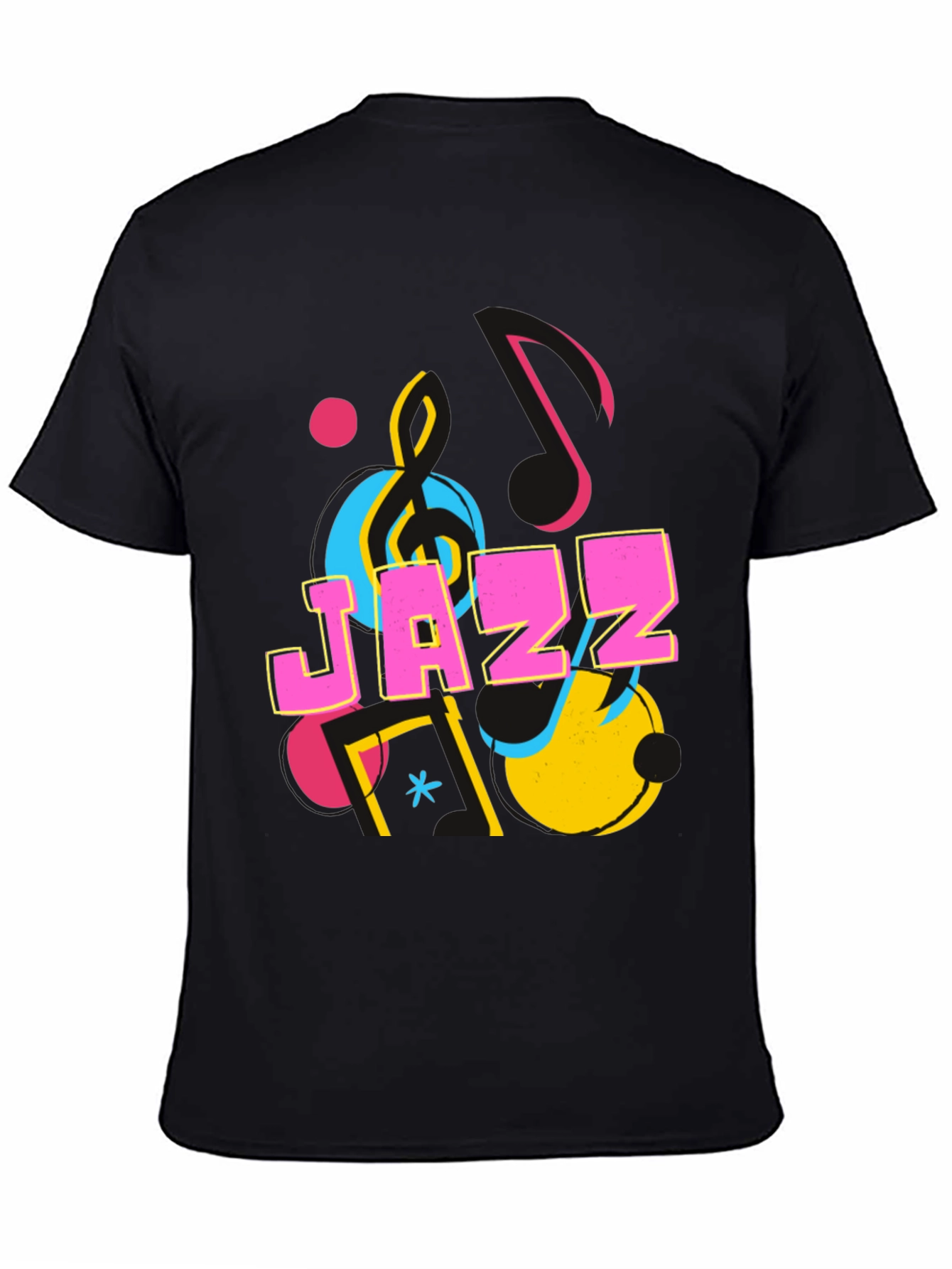 Jazz Graphic Print Crew Neck T-Shirt
