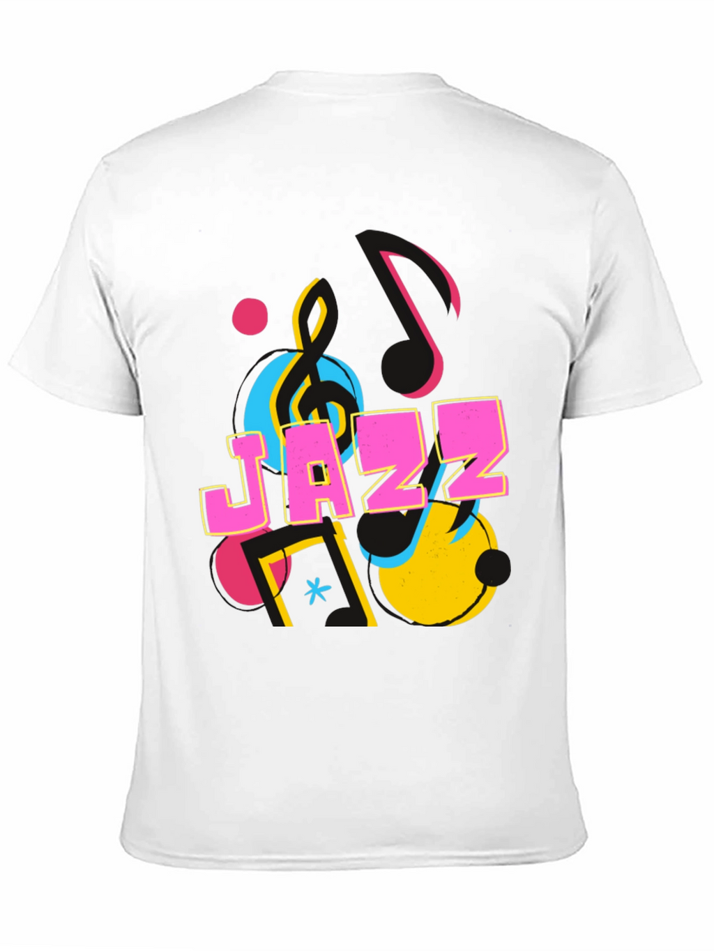 Jazz Graphic Print Crew Neck T-Shirt