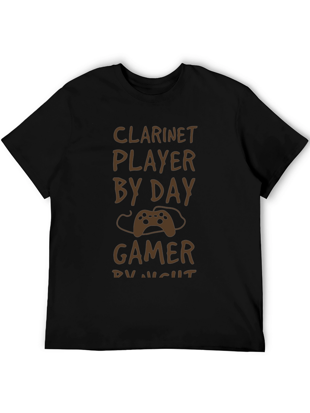 Clarinet Player by Day Gamer by Night T-Shirt
