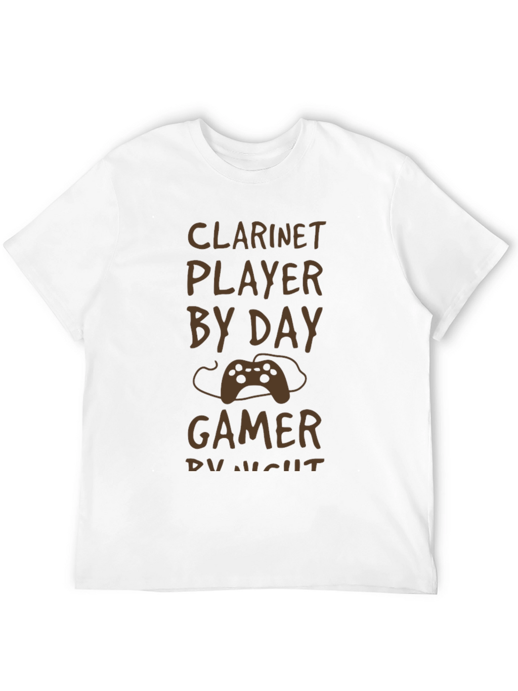 Clarinet Player by Day Gamer by Night T-Shirt