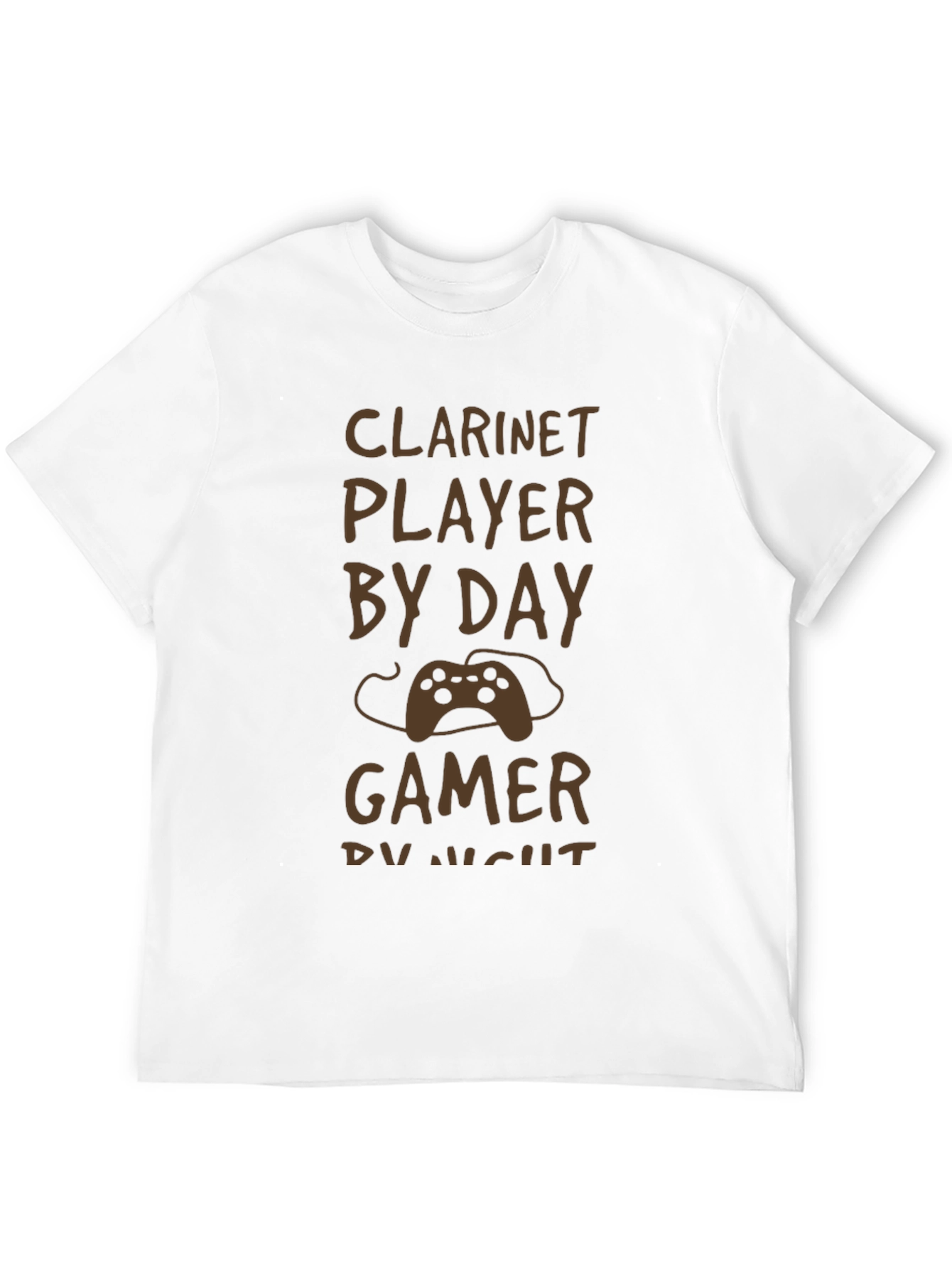 Clarinet Player by Day Gamer by Night T-Shirt