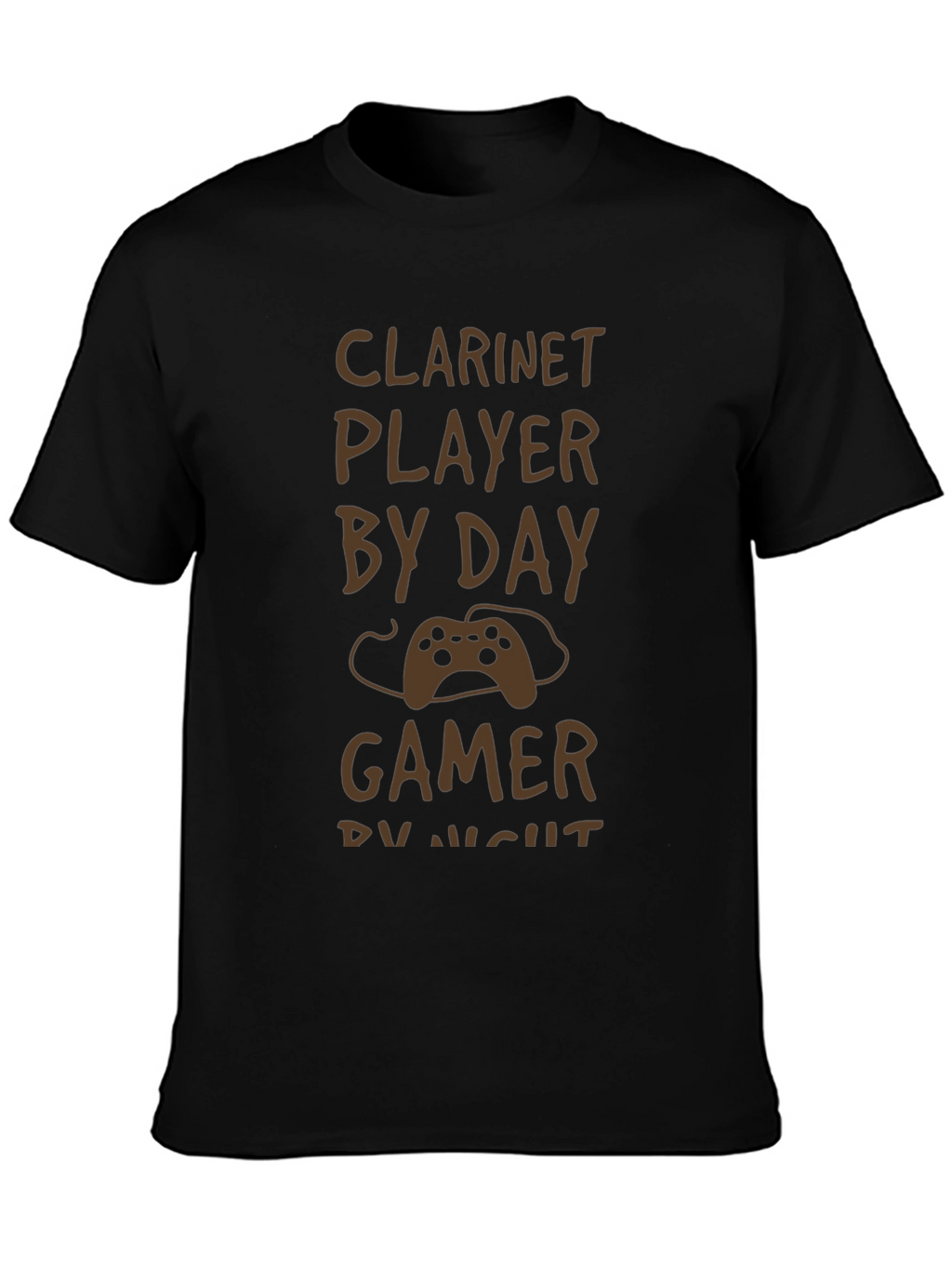 Clarinet Player by Day Gamer by Night T-Shirt