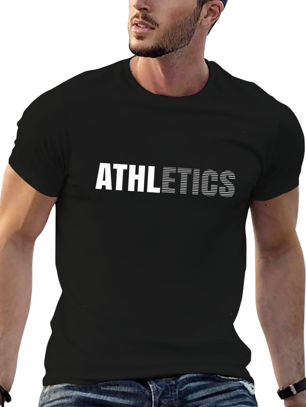 Athletics Graphic Black T-Shirt