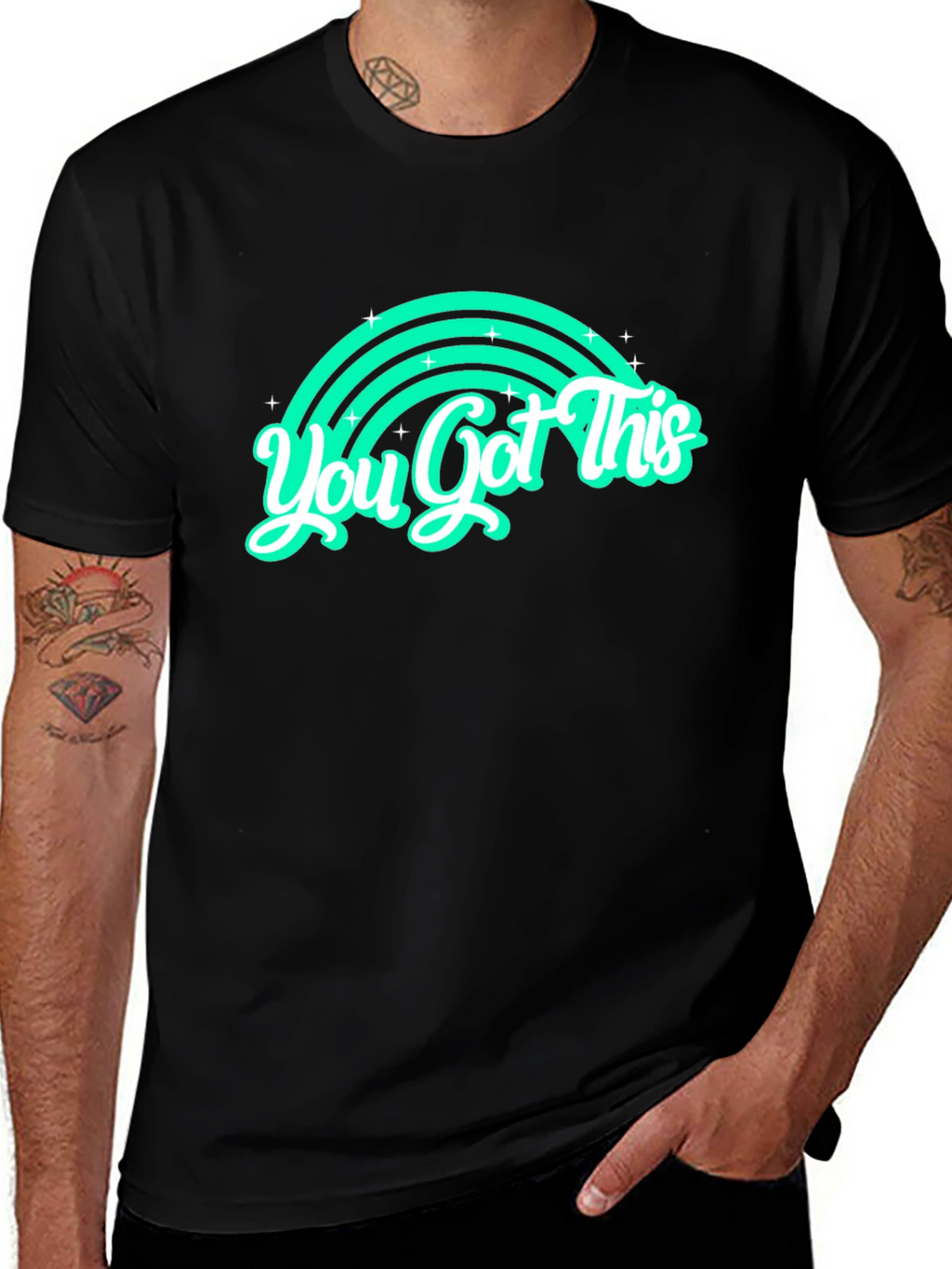 You Got This Rainbow Graphic Tee - Motivation Shirt