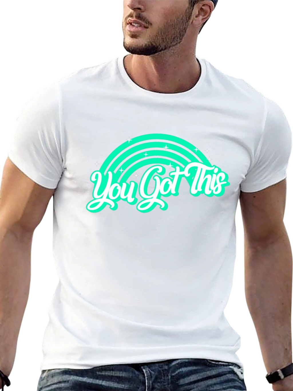 You Got This Rainbow Graphic Tee - Motivation Shirt
