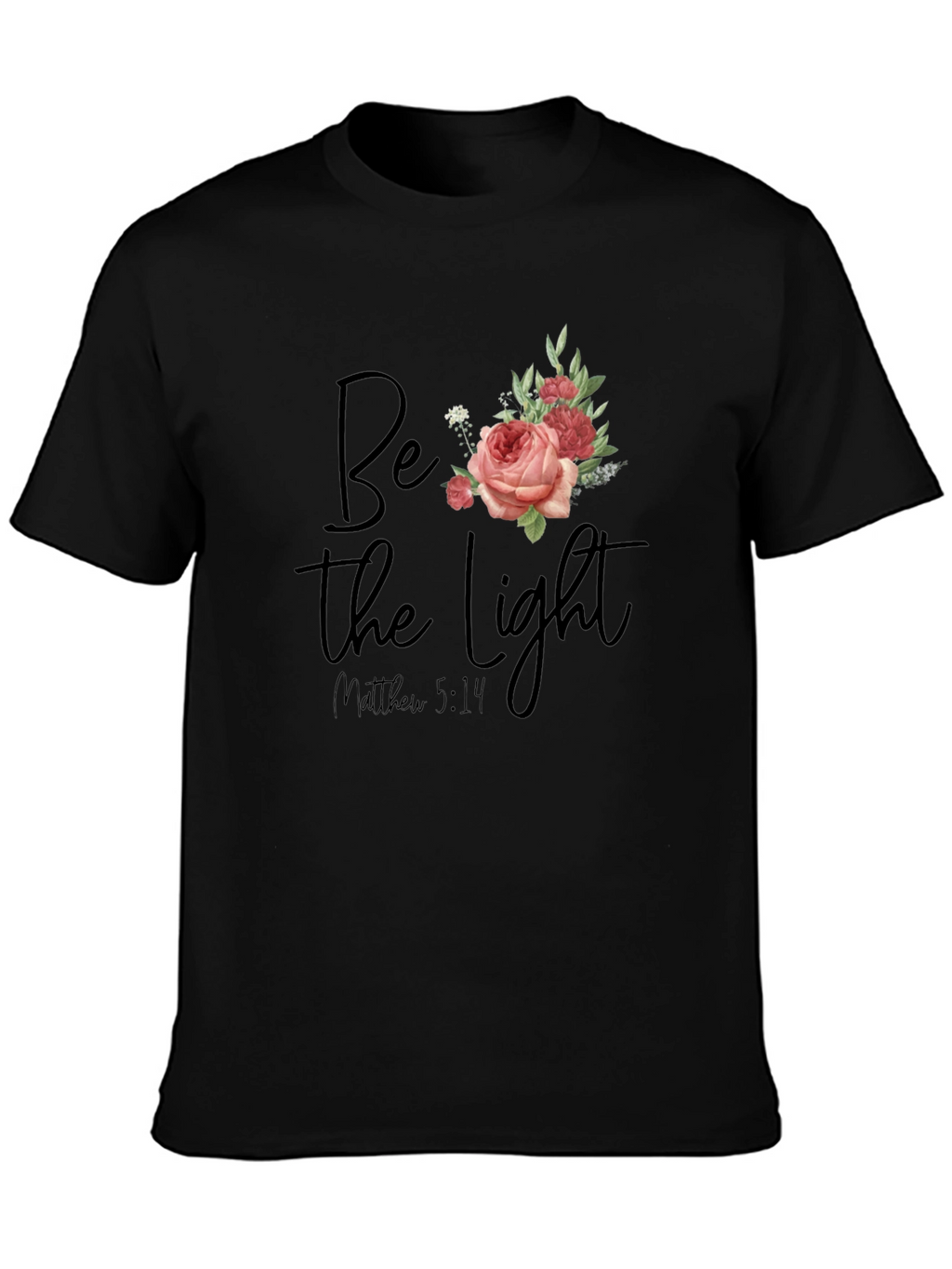 Be The Light Floral Graphic T-Shirt