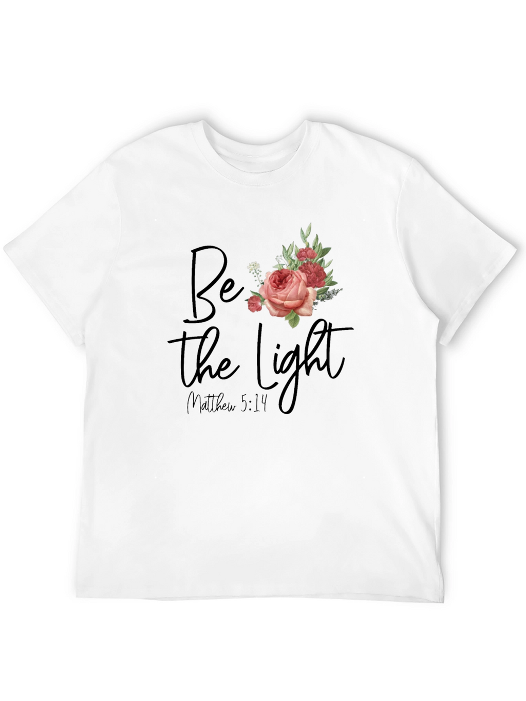 Be The Light Floral Graphic T-Shirt