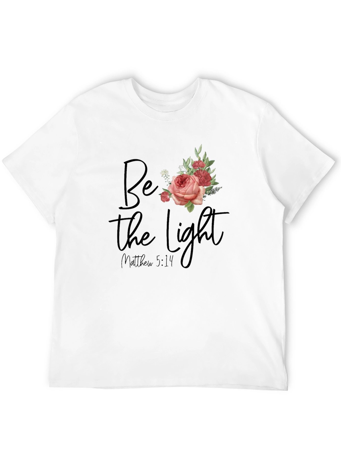 Be The Light Floral Graphic T-Shirt