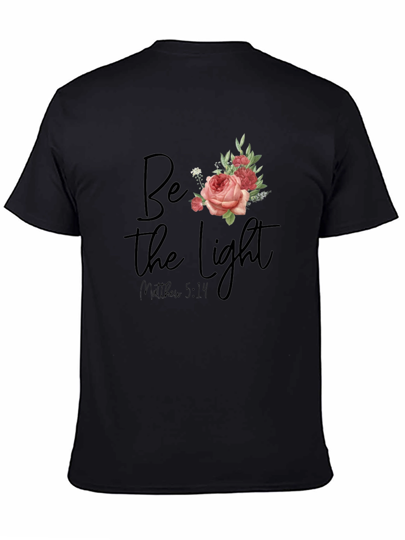 Be The Light Floral Graphic T-Shirt