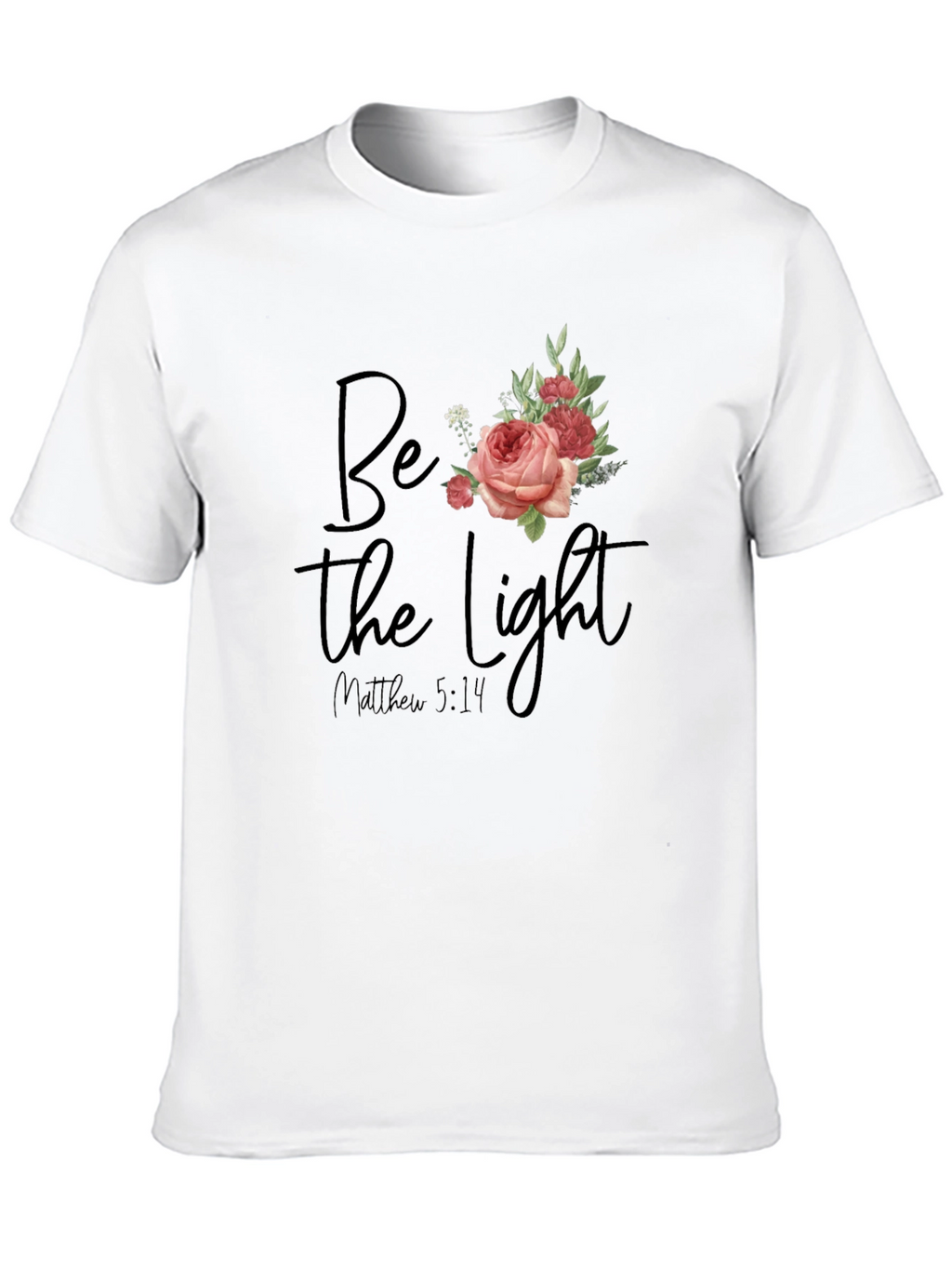 Be The Light Floral Graphic T-Shirt