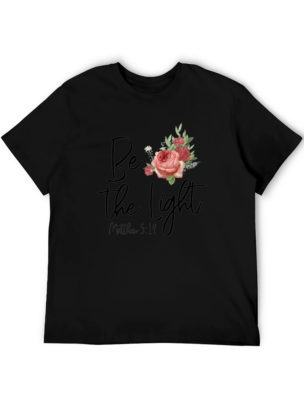 Be The Light Floral Graphic T-Shirt