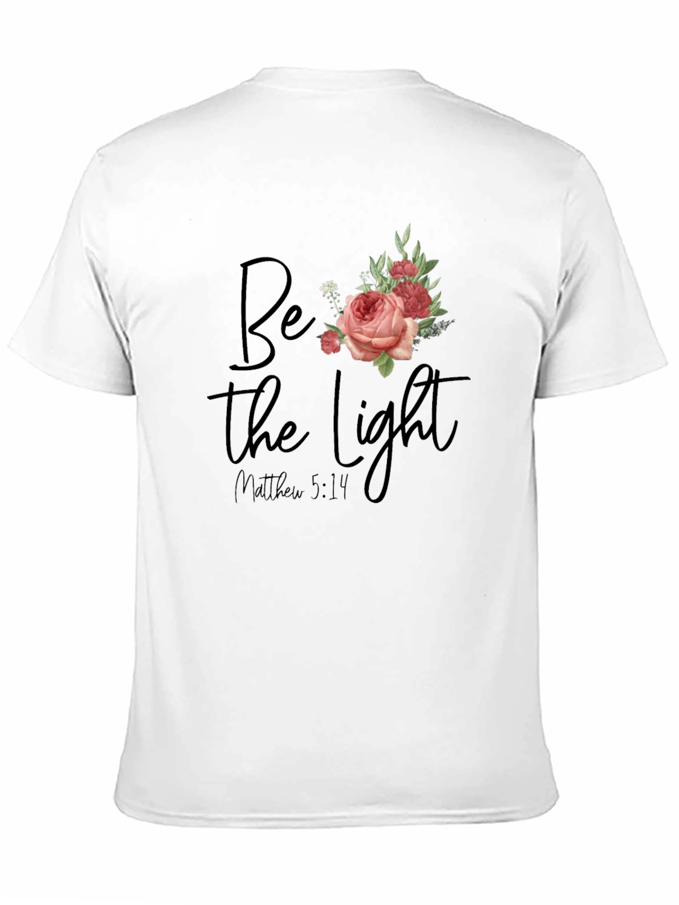 Be The Light Floral Graphic T-Shirt