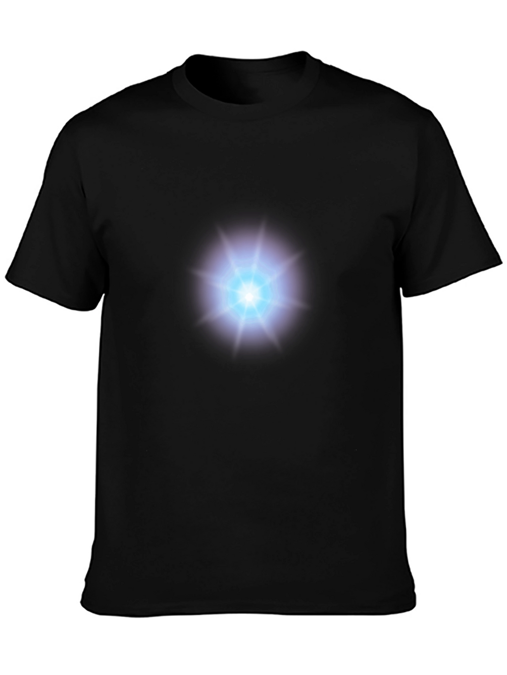 Arc Reactor Graphic T-Shirt - Black Cotton Blend