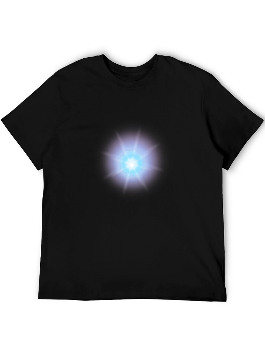 Arc Reactor Graphic T-Shirt - Black Cotton Blend
