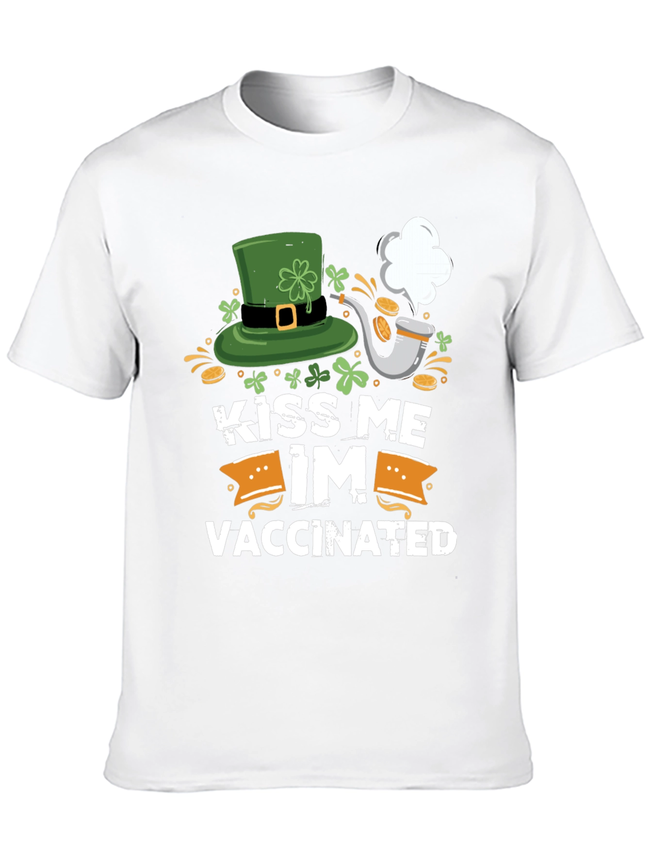 Kiss Me Im Vaccinated St. Patricks Day T-Shirt