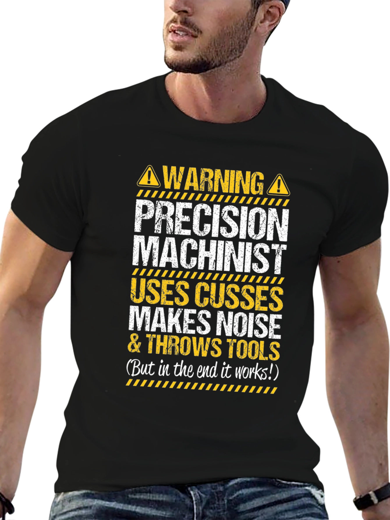 Precision Machinist Warning T-Shirt
