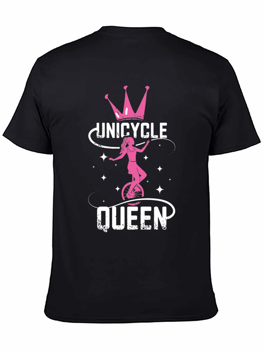 Unicycle Queen Black T-Shirt