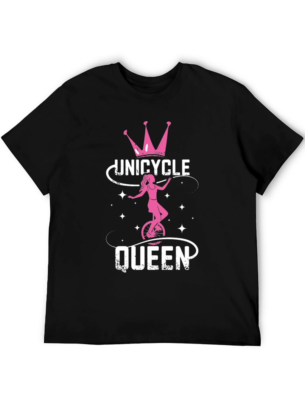 Unicycle Queen Black T-Shirt