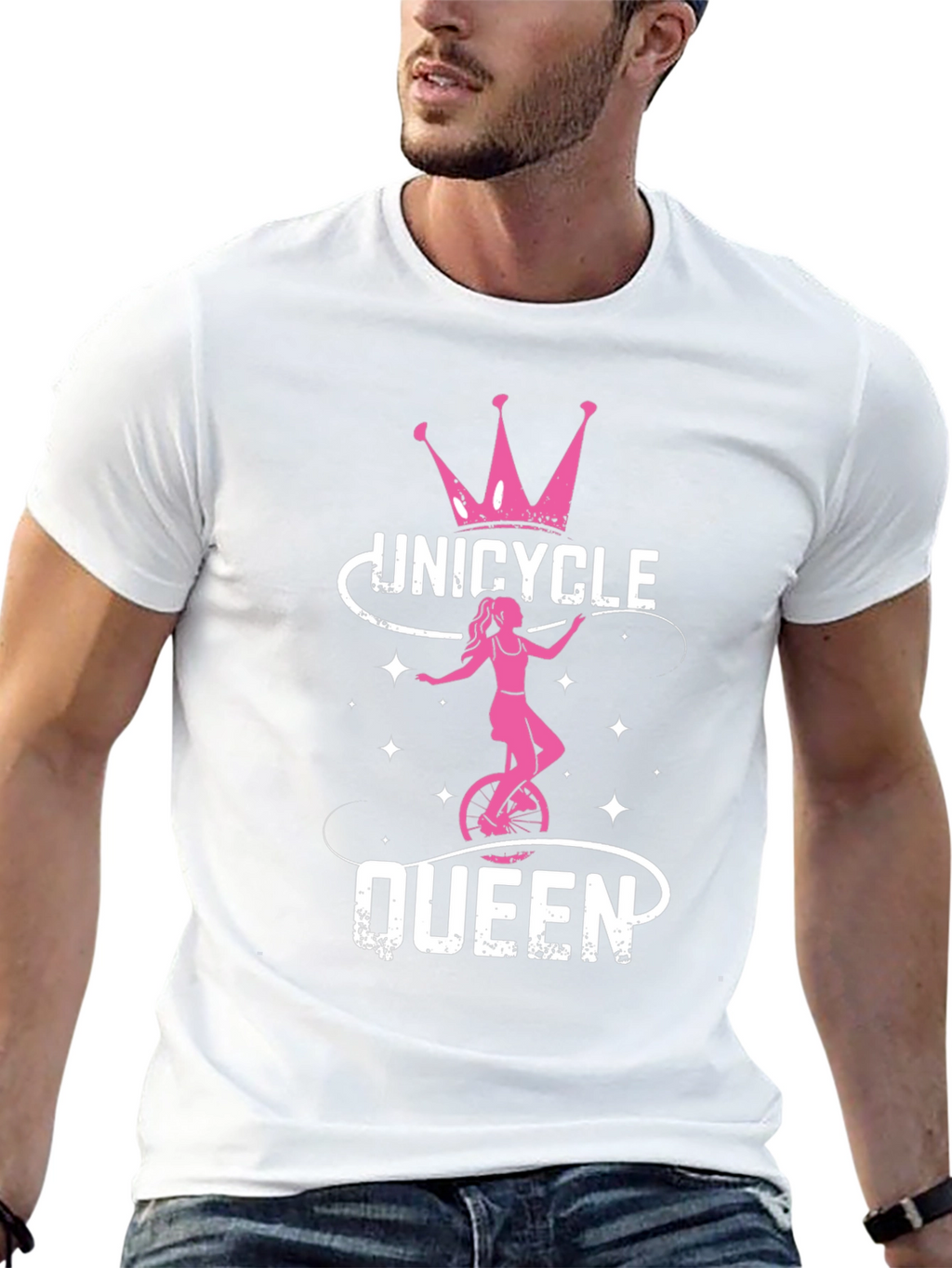 Unicycle Queen Black T-Shirt