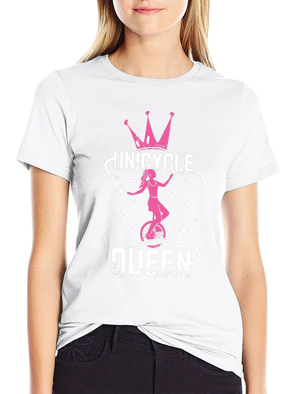 Unicycle Queen Black T-Shirt
