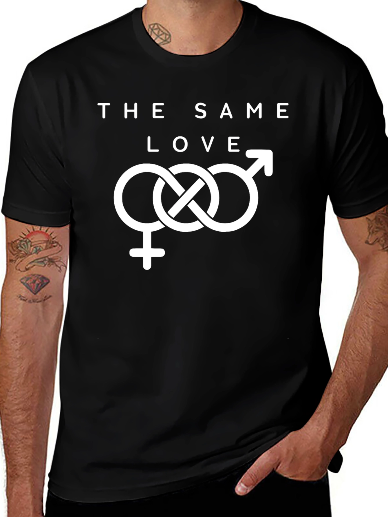 The Same Love Unisex T-Shirt - Black