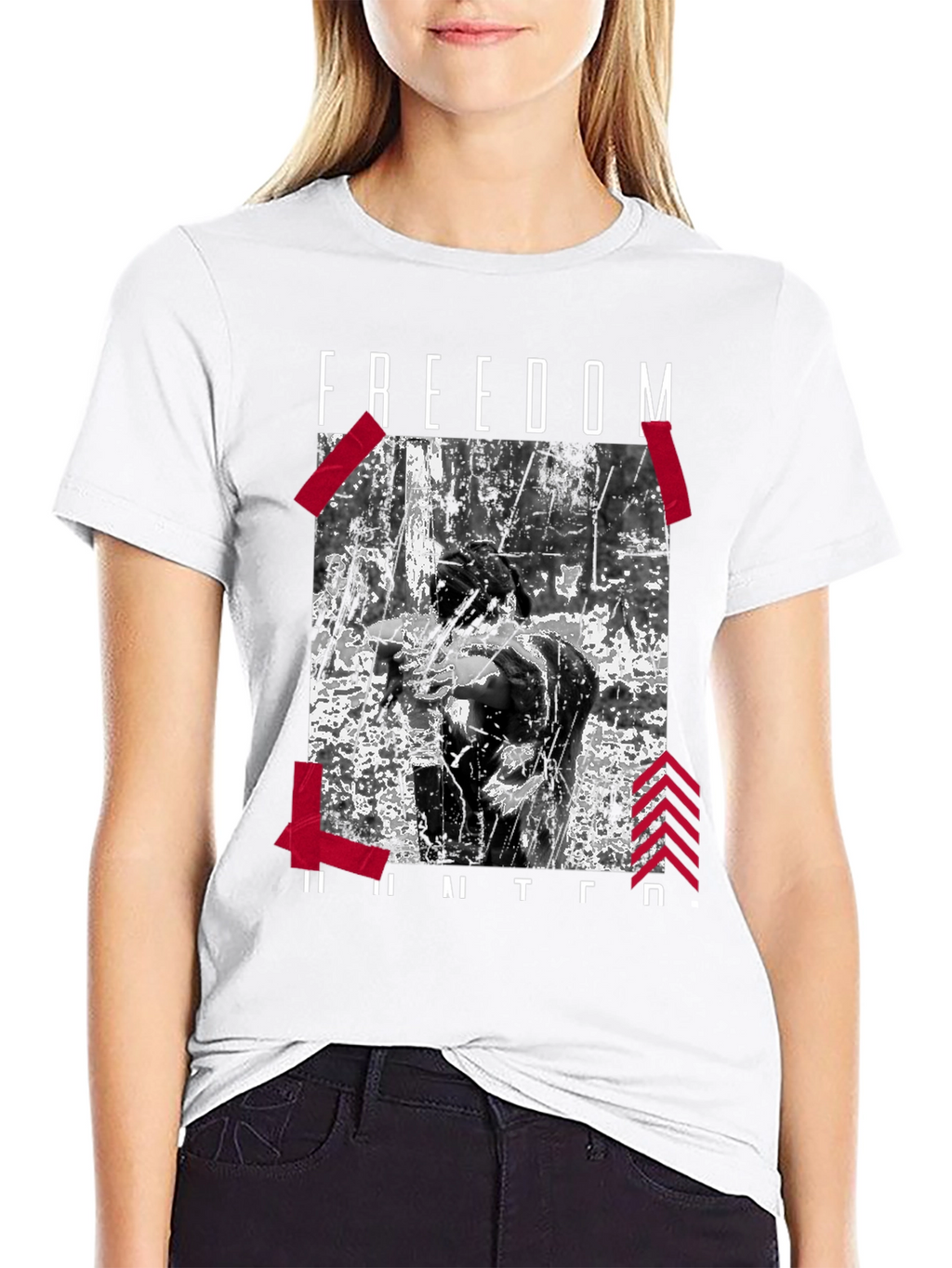 Freedom Hunter Graphic Tee - Black