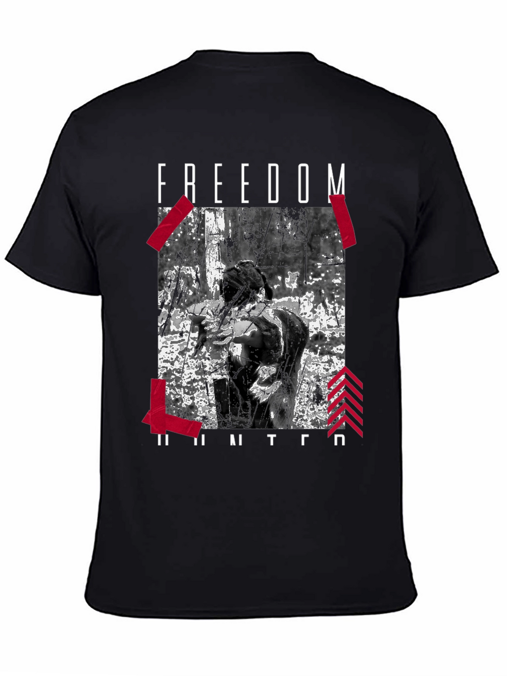 Freedom Hunter Graphic Tee - Black