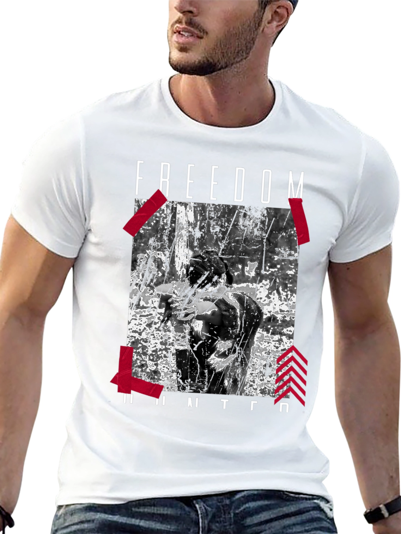 Freedom Hunter Graphic Tee - Black