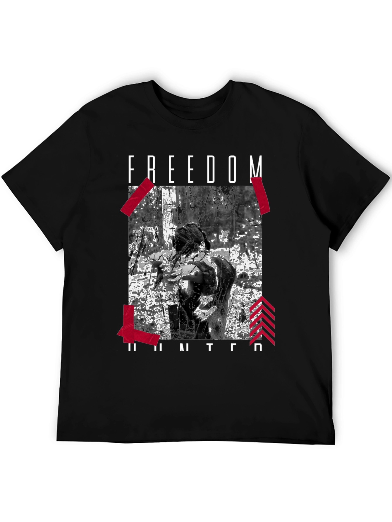 Freedom Hunter Graphic Tee - Black