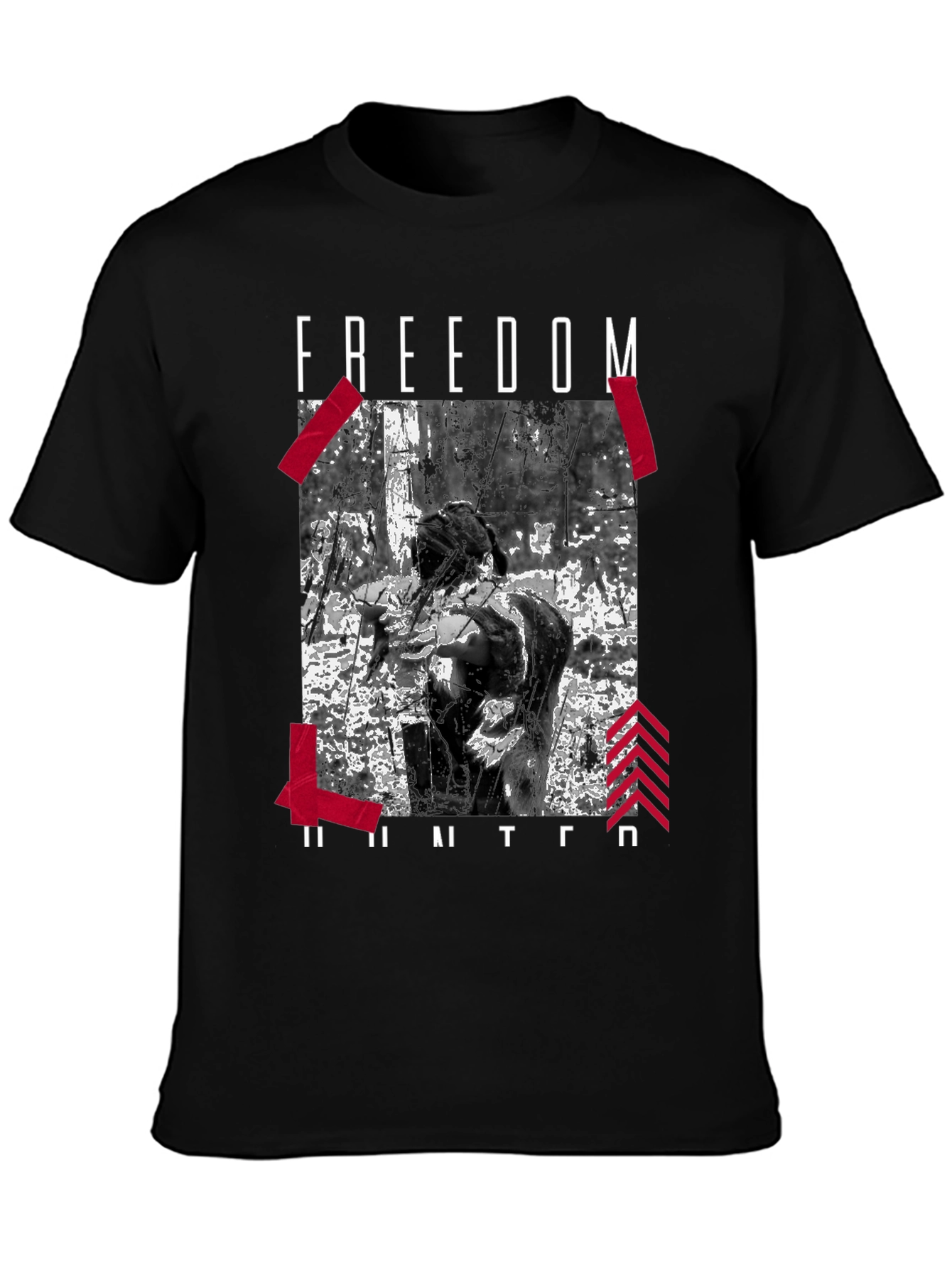 Freedom Hunter Graphic Tee - Black