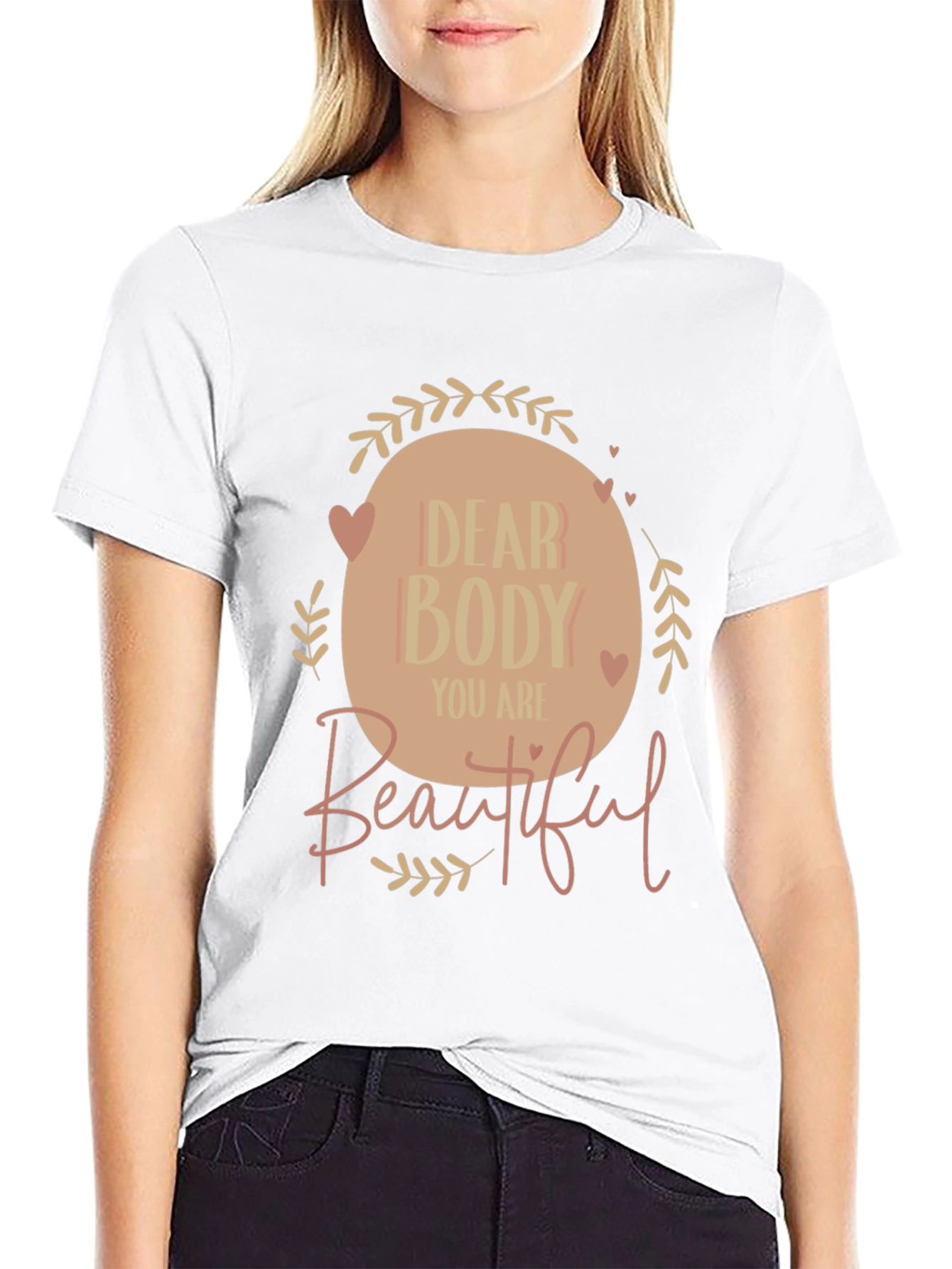 Dear Body Graphic Tee - Positive Affirmation Shirt