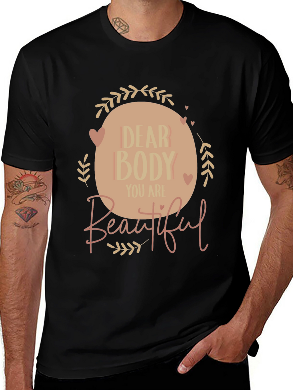 Dear Body Graphic Tee - Positive Affirmation Shirt