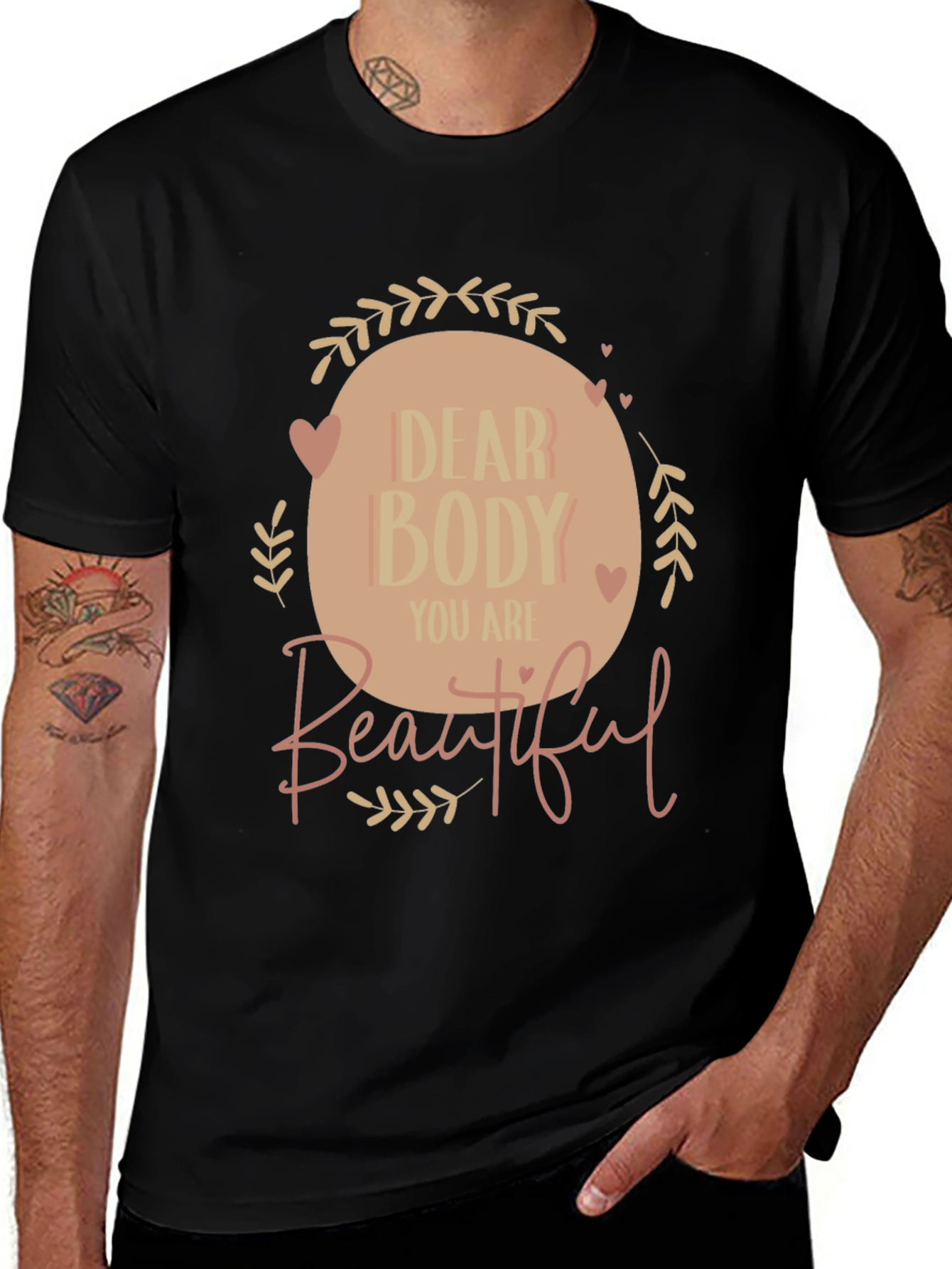 Dear Body Graphic Tee - Positive Affirmation Shirt