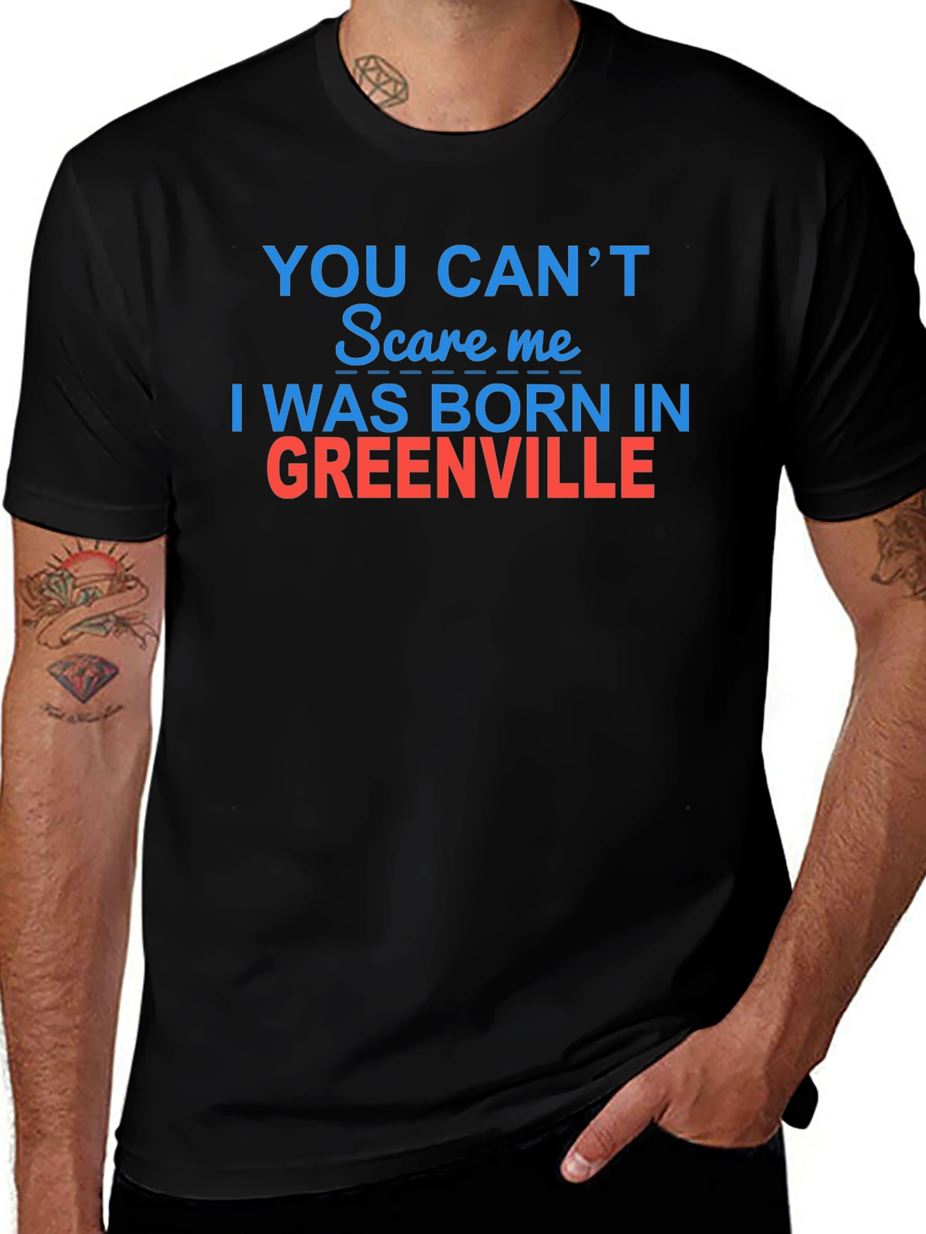 Born in Greenville T-Shirt - Funny Hometown Pride