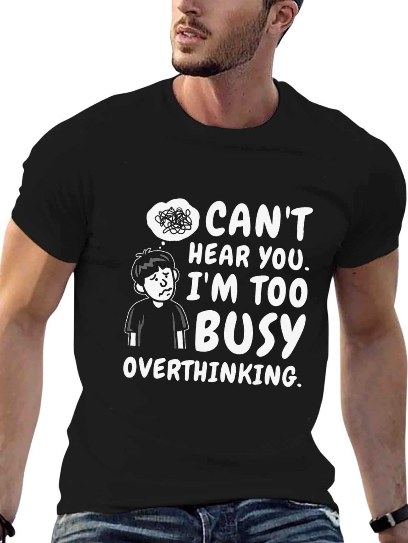 Overthinking T-Shirt - Funny Graphic Tee