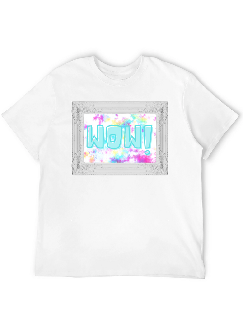 WOW! Framed Graphic Print T-Shirt