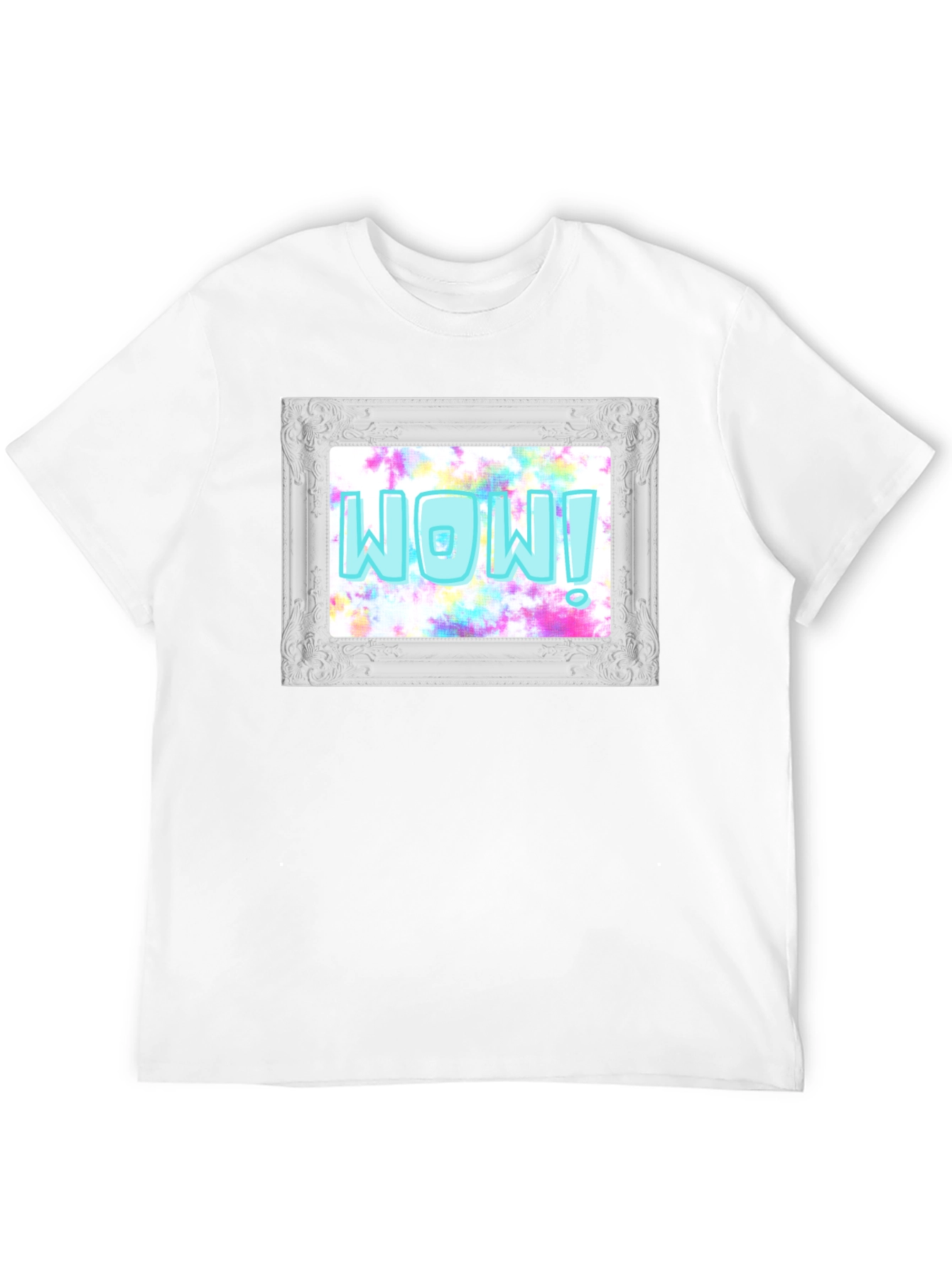 WOW! Framed Graphic Print T-Shirt