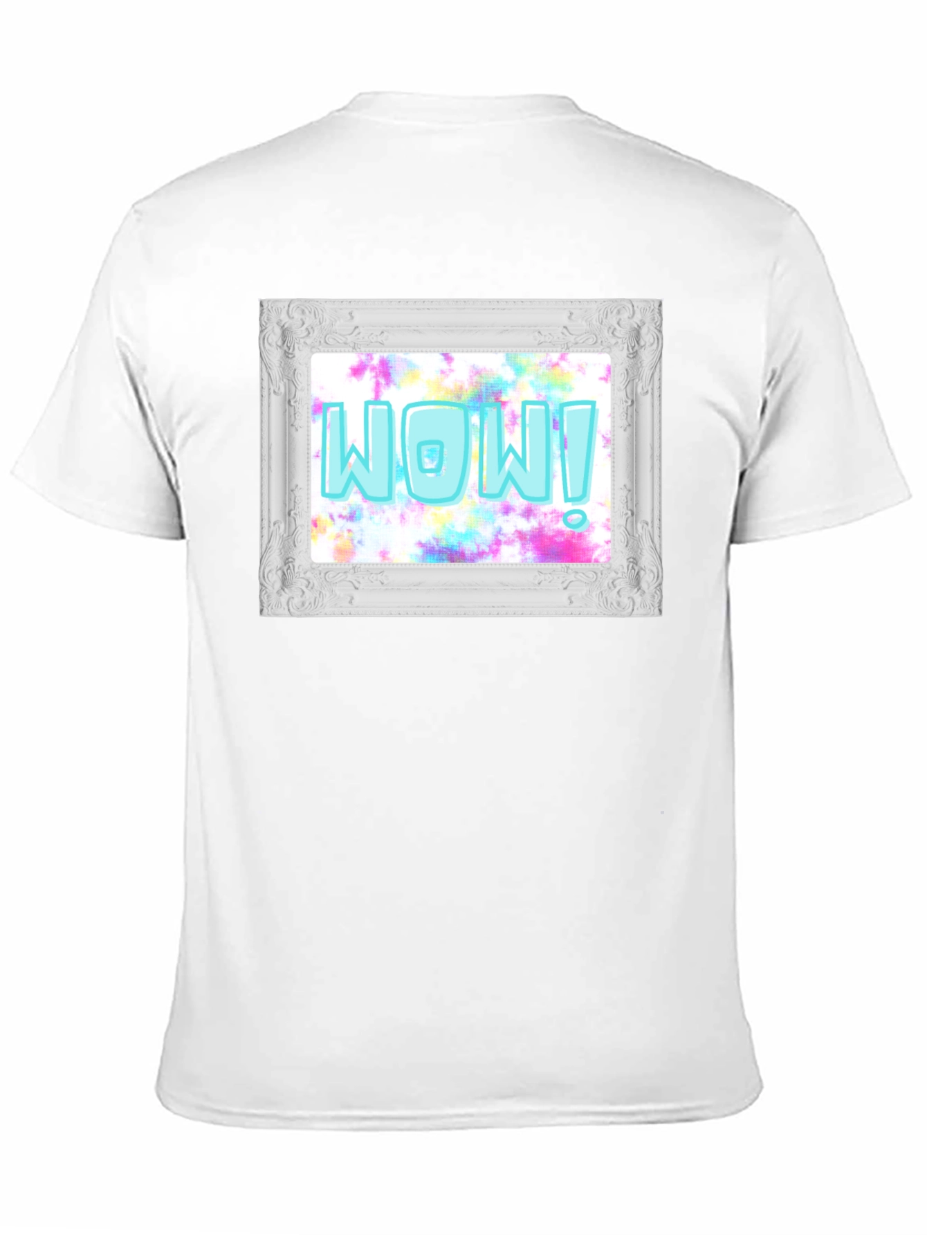 WOW! Framed Graphic Print T-Shirt