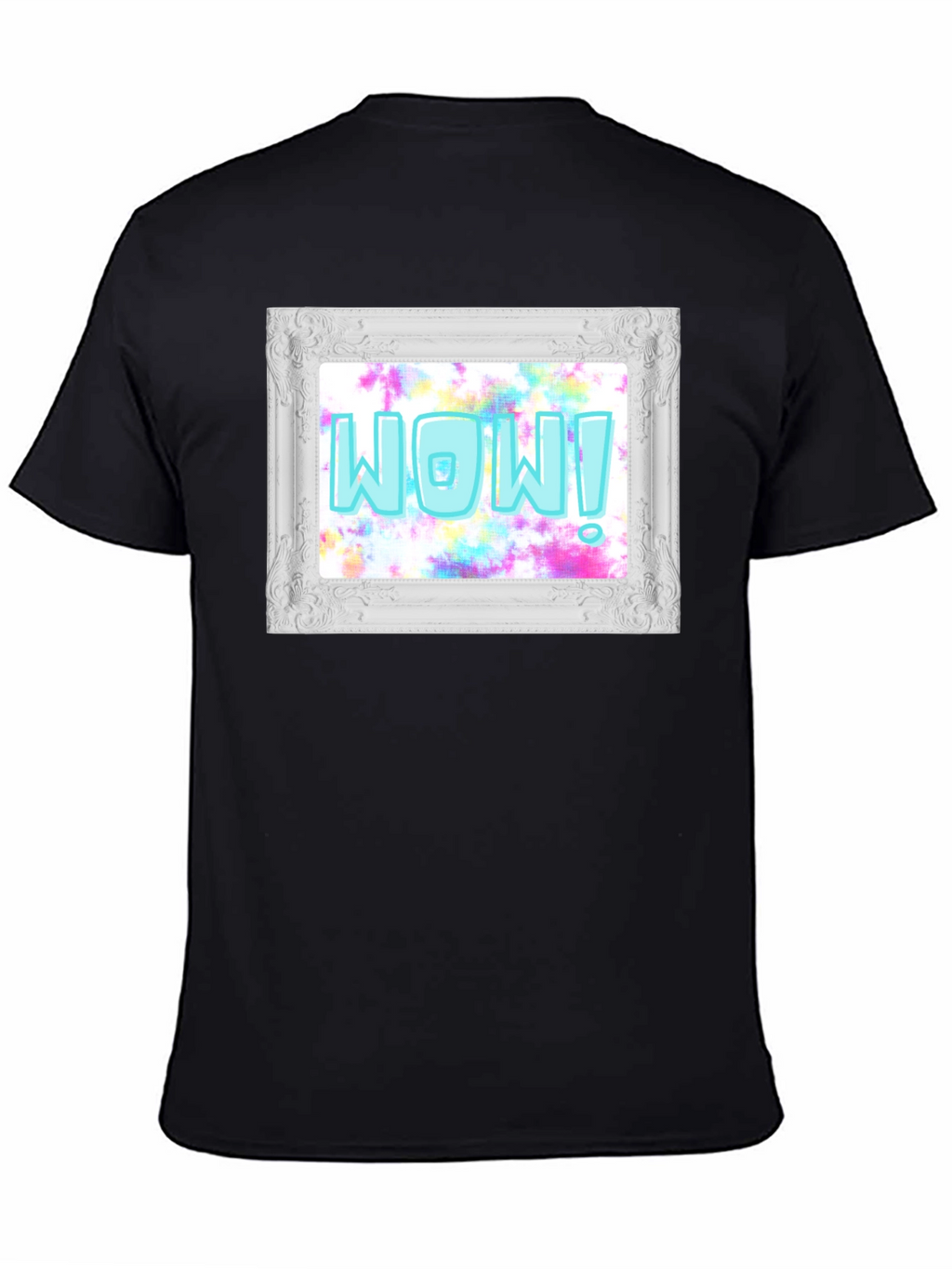 WOW! Framed Graphic Print T-Shirt